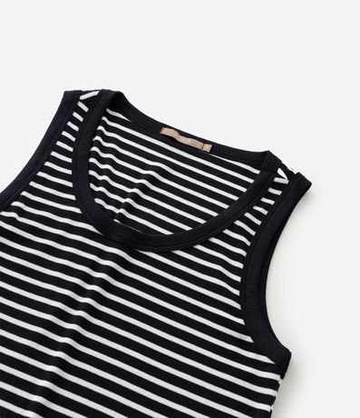 Blusa Musculosa en Rib con Rayas Curve & Plus Size 8