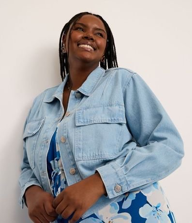 Campera en Jeans con Cintura Elástica Curve & Plus Size 2