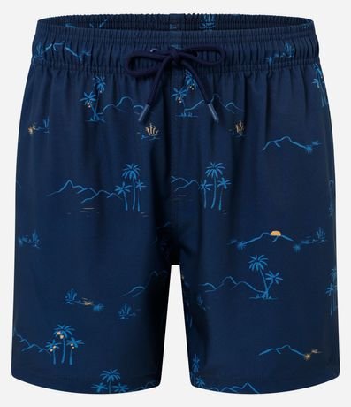 Bermuda de Baño con Estampa Mini Ilha 4