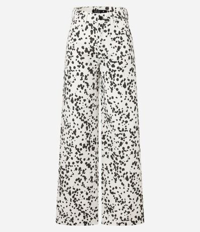 Pantalón Wide Leg en Sarga Animal Print 7