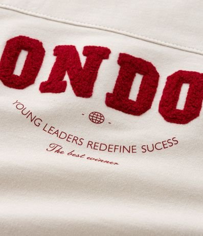 Remera Infantil en Chenile con Bordado Lettering -  Talle 5 A 14 años 5