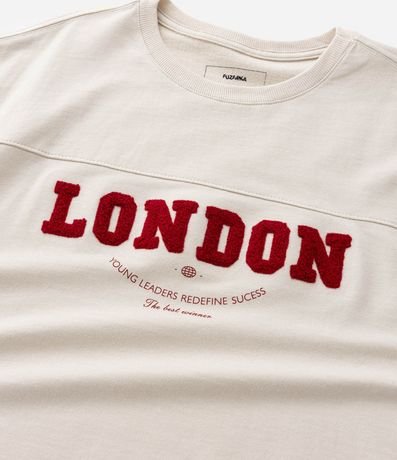 Remera Infantil en Chenile con Bordado Lettering -  Talle 5 A 14 años 6