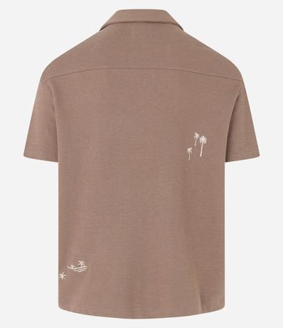 Camisa Boxy en Algodón con Bordado de palmeras 9