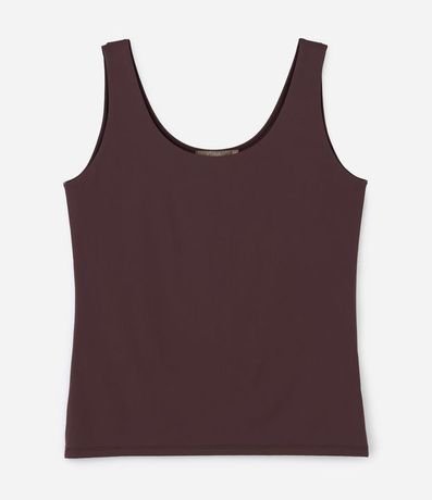 Blusa Musculosa en Poliamida con Breteles Anchos Curve & Plus Size 6