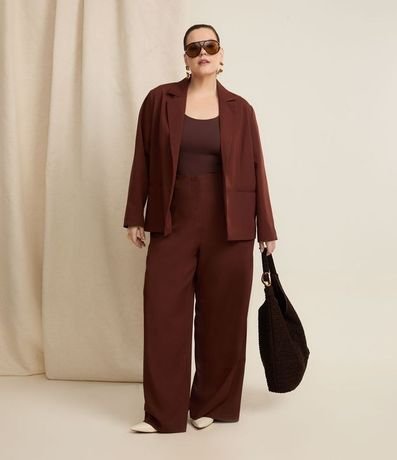 Blusa Musculosa en Poliamida con Breteles Anchos Curve & Plus Size 4