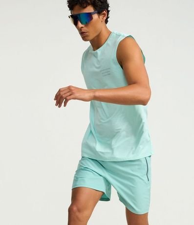 Bermuda Deportiva sin Estampado con Detalles de Colores 8