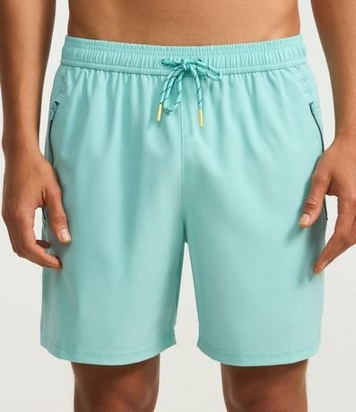 Bermuda Deportiva sin Estampado con Detalles de Colores 2