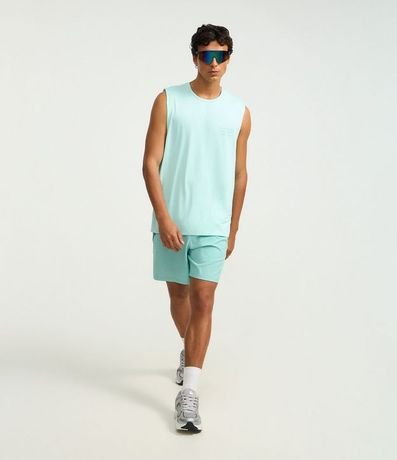 Bermuda Deportiva sin Estampado con Detalles de Colores 6