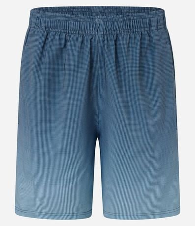 Bermuda Deportiva de Cuadros y Degrade en Barra 1