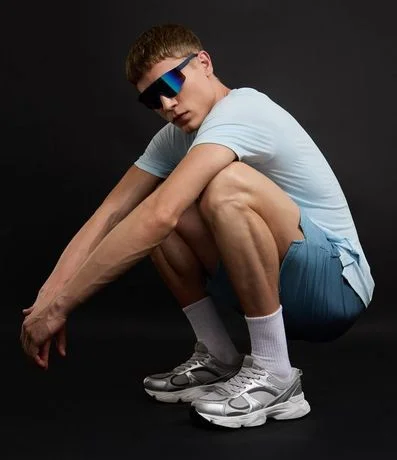 Bermuda Deportiva de Cuadros y Degrade en Barra 3