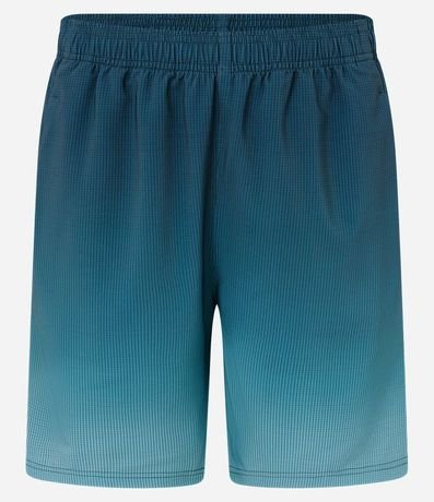 Bermuda Deportiva de Cuadros y Degrade en Barra