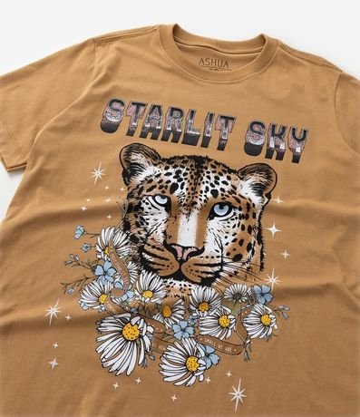 Remera Alargada en Algodón con Estampa Leopardo  Curve & Plus Size 9