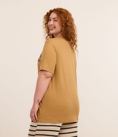 Remera Alargada en Algodón con Estampa Leopardo  Curve & Plus Size 4
