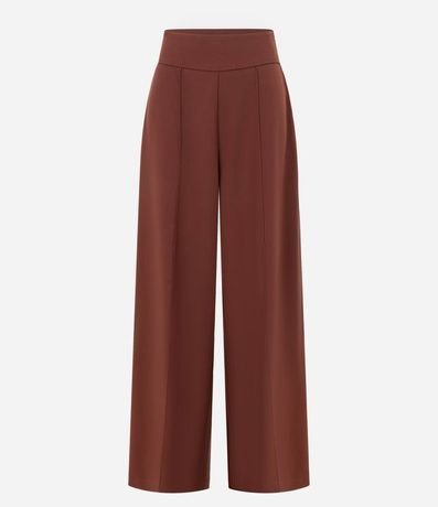 Pantalón Pantalona en Crepé con Friso Delantero 5