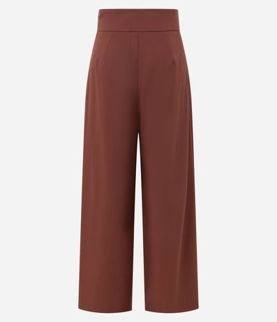Pantalón Pantalona en Crepé con Friso Delantero 6
