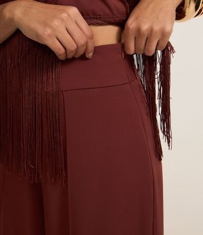 Pantalón Pantalona en Crepé con Friso Delantero 4