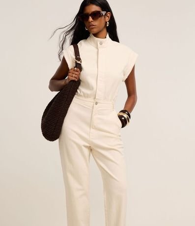 Mono en Sarga sin Manga con Botón Doble