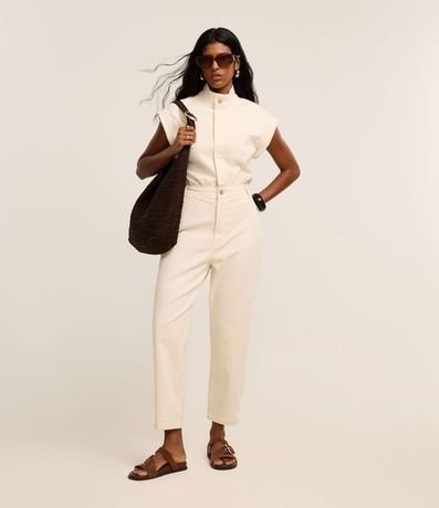 Mono en Sarga sin Manga con Botón Doble 2