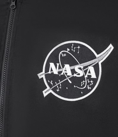 Campera Bomber en Microfibra con Estampa de la Nasa 7