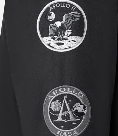 Campera Bomber en Microfibra con Estampa de la Nasa 10