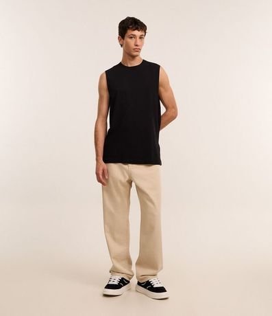 Pantalón Baggy en Sarga