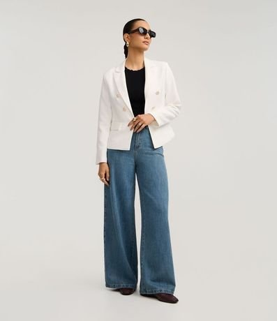 Blusa en Punto con Efecto Nube en el Cuello y Sisa 2