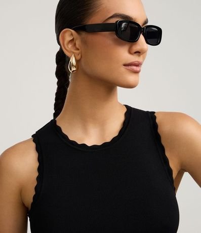 Blusa en Punto con Efecto Nube en el Cuello y Sisa 3