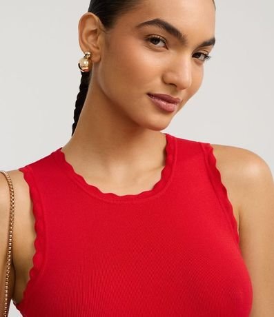 Blusa en Punto con Efecto Nube en el Cuello y Sisa 4