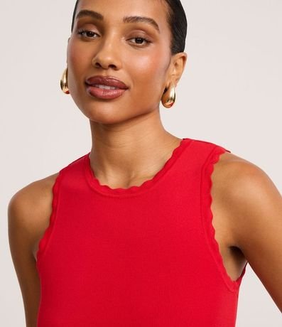 Blusa en Punto con Efecto Nube en el Cuello y Sisa