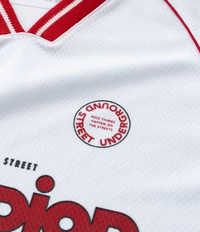 Remera Infantil Deportiva con Estampa Lettering y Tecnologia Dry Tam - 5 A 14 años 5