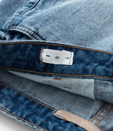 Pollera Corta en Jeans con Bajo a Hilo Curve & Plus Size 7