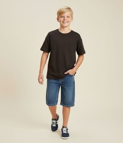 Remera Oversized Infantil en Suedine - Talle 5 a 14 años