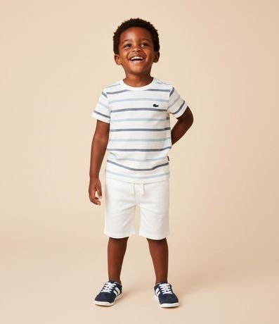 Bermuda Infantil en Sarga con Bajo Plegado - Talle 1 a 4 años