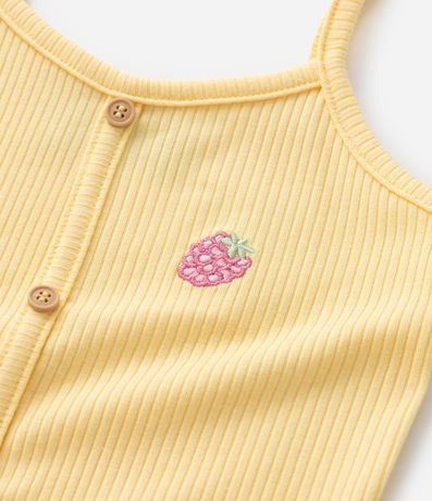 Conjunto Infantil en Rib con Bordado de Frutilla - Talle 1 a 6 años 12
