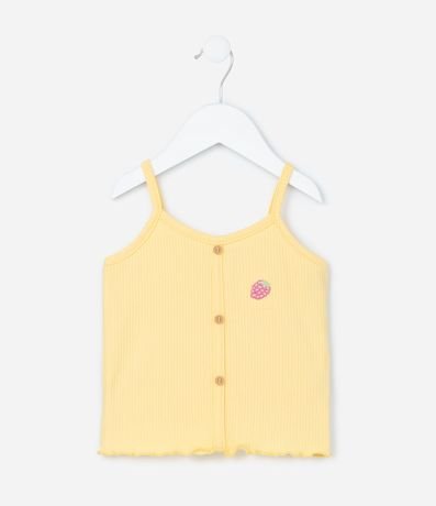 Conjunto Infantil en Rib con Bordado de Frutilla - Talle 1 a 6 años 3