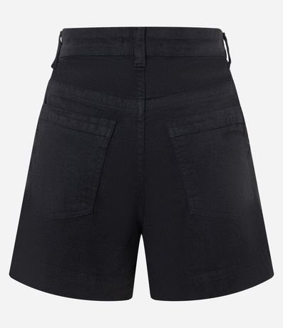 Short Regular en Sarga con Pespunte Contrastante y Bolsillo Cuchillo 6