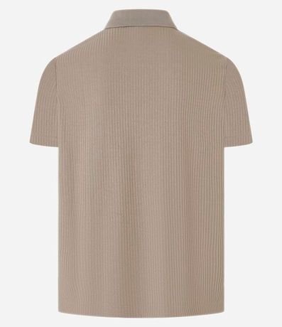 Camisa Slim con Cuello Polo y Textura Acanalada 7