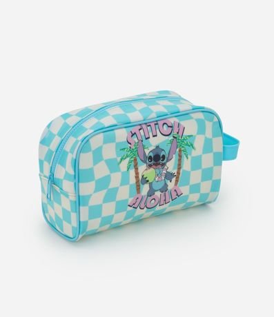 Neceser Rectangular con Estampa de Stitch en la Playa