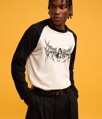 Remera Comfort en Algodón con Estampa de Gato 4