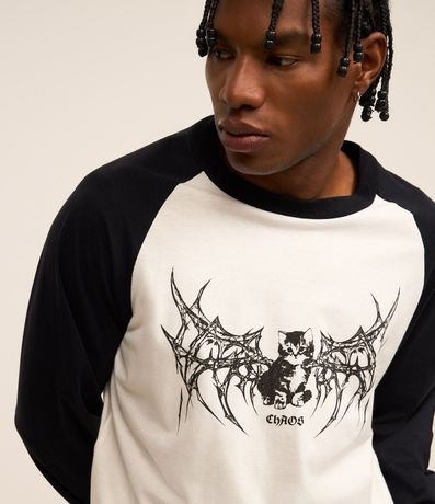 Remera Comfort en Algodón con Estampa de Gato 6