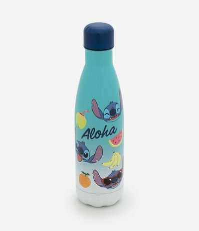 Botella en Metal con Tapa de Rosca y Estampa de Stitch 750ml