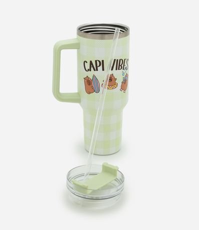 Vaso Térmico en Metal con Estampado Capivara Summer 4