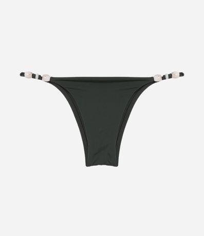 Bikini Bombacha Colaless en Microfibra con Piedras Laterales