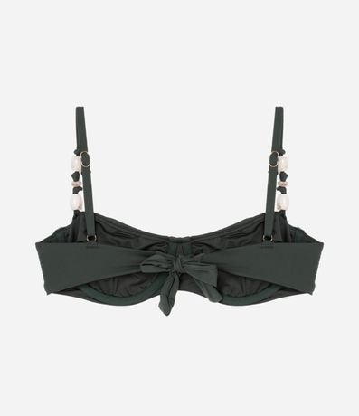 Bikini Top Media Taza en Microfibra con Piedras en los Breteles 6