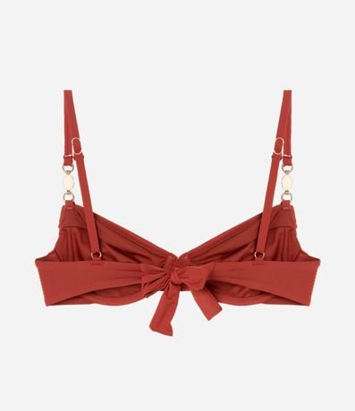 Bikini Top Media Taza en Microfibra con Pedrería en los Breteles 6