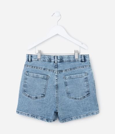 Short Infantil en Jeans con Bordado de Cerezas - Talle 5 a 14 años 2