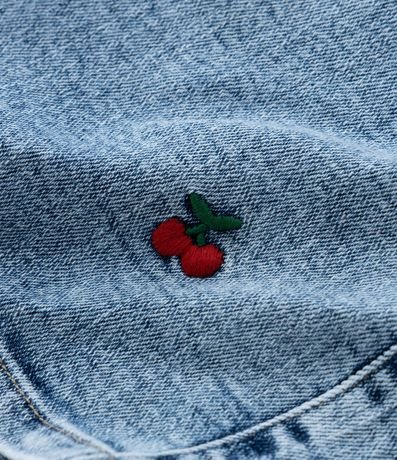 Short Infantil en Jeans con Bordado de Cerezas - Talle 5 a 14 años 6