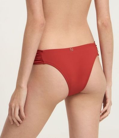 Bikini Bombacha Lateral Drapeada en Microfibra con Adorno de Piedra 4