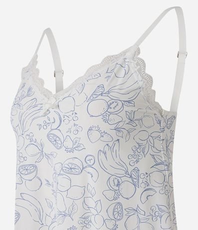Pijama Short Doll en Microfibra con Estampado de Frutas 6