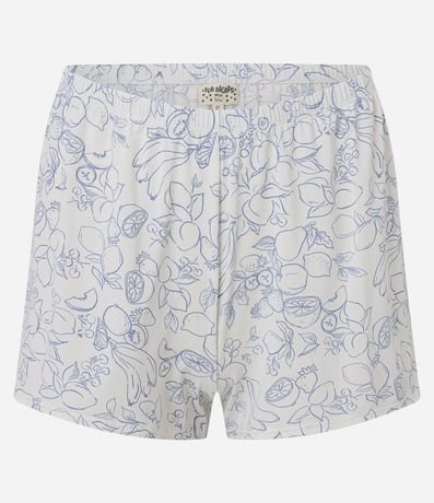 Pijama Short Doll en Microfibra con Estampado de Frutas 8